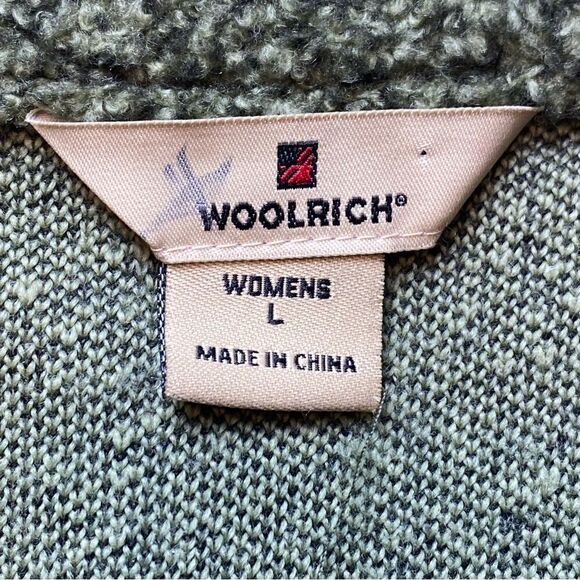 Woolrich Light Olive Heather Toggle Button Vest Size Large - Picture 3 of 11